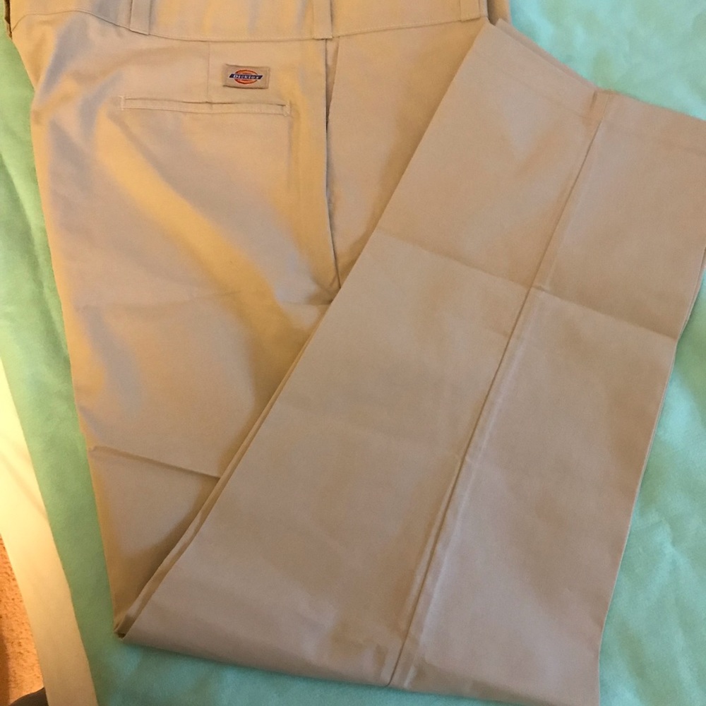 New Khaki Pants Dickies 44 waist 30 length. These are a straight fit